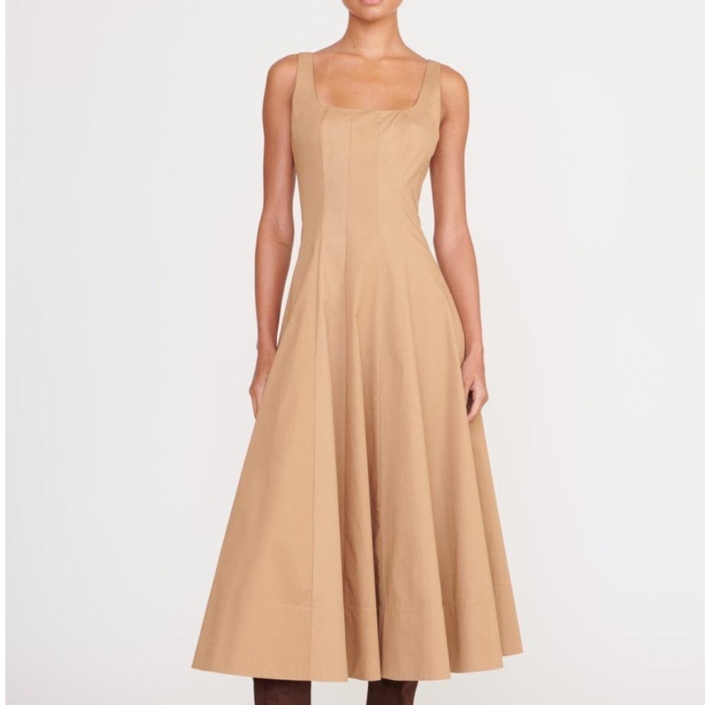 Staud Wells Dress in Beige